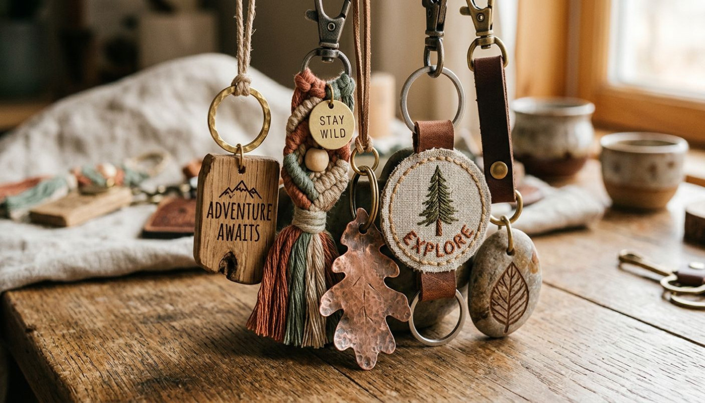 Exploration des matériaux durables pour porte-clés personnalisables